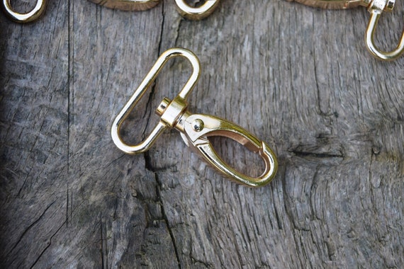 Swivel LOBSTER CLAW CLASPS Trigger Clips Snap Hook Gold Colour for 12mm strap