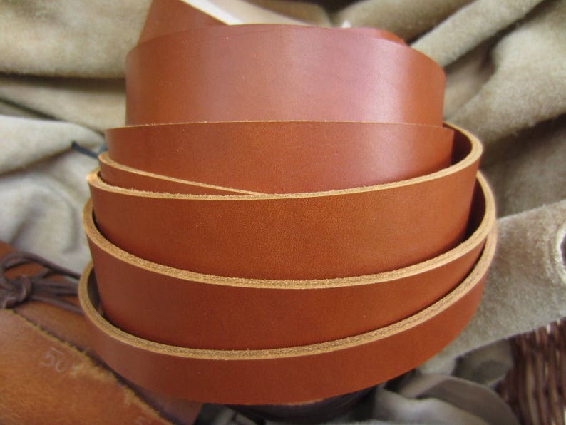 152cm Long Saddle Tan 3.8mm Thick Cowhide Full Grain Leather Etsy UK