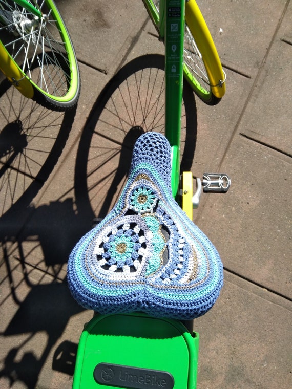 crochet bike seat cover