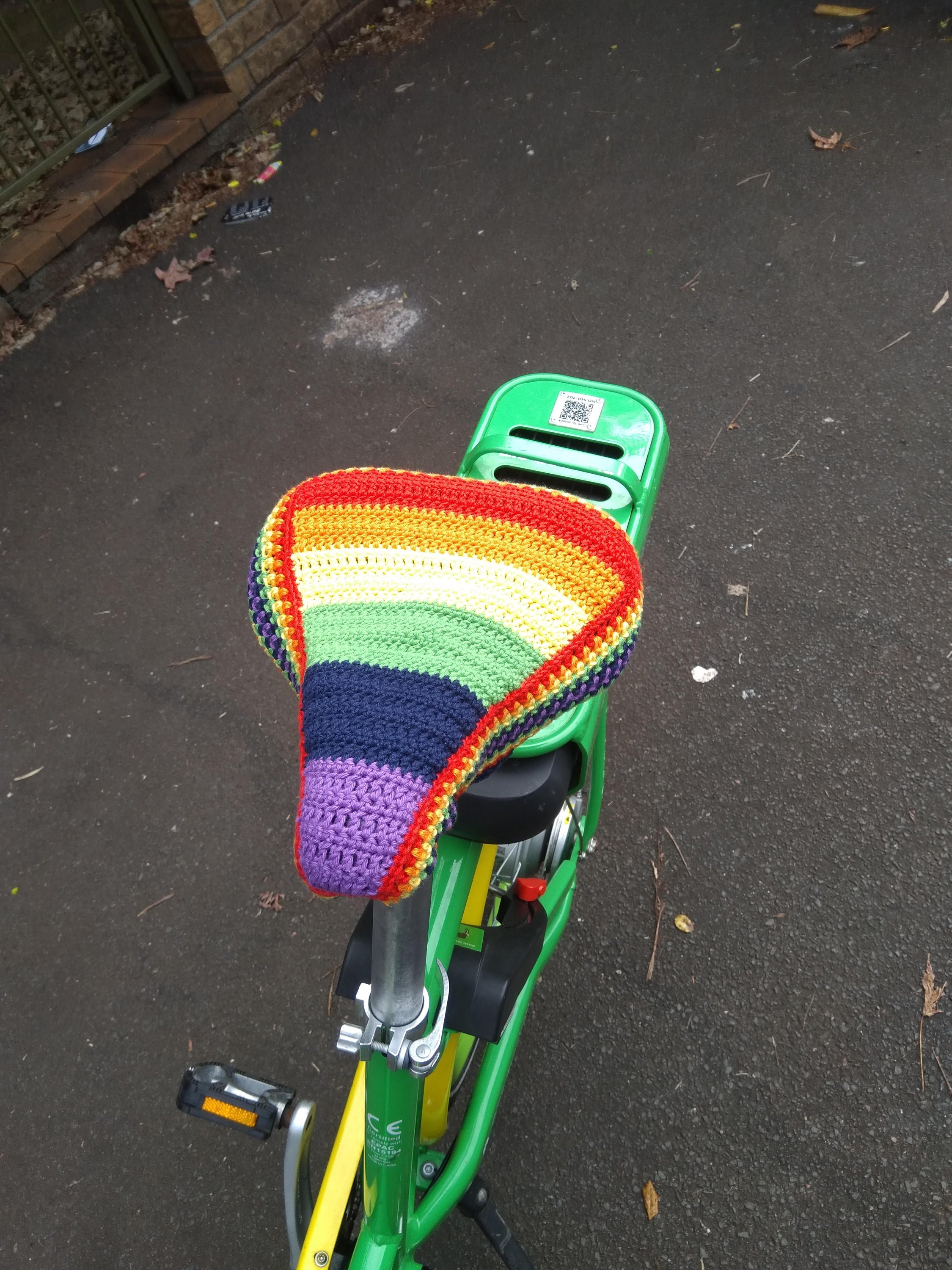 Crochet Bicycle Seat Cover Crochet Bike Saddle Saddle Cover Etsy