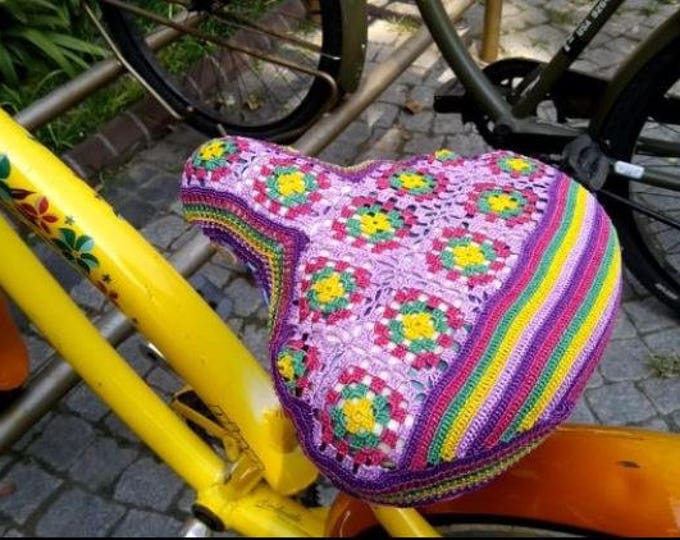Crochet Bicycle Seat Cover Crochet Bike Saddle Etsy