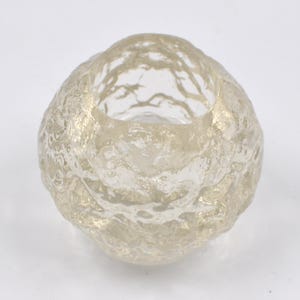 Kosta Boda Style Snowball Kerzenhalter - Votiv Teelichthalter - Klarglas - Skandinavisches Glas - Schweden - Ann Warff