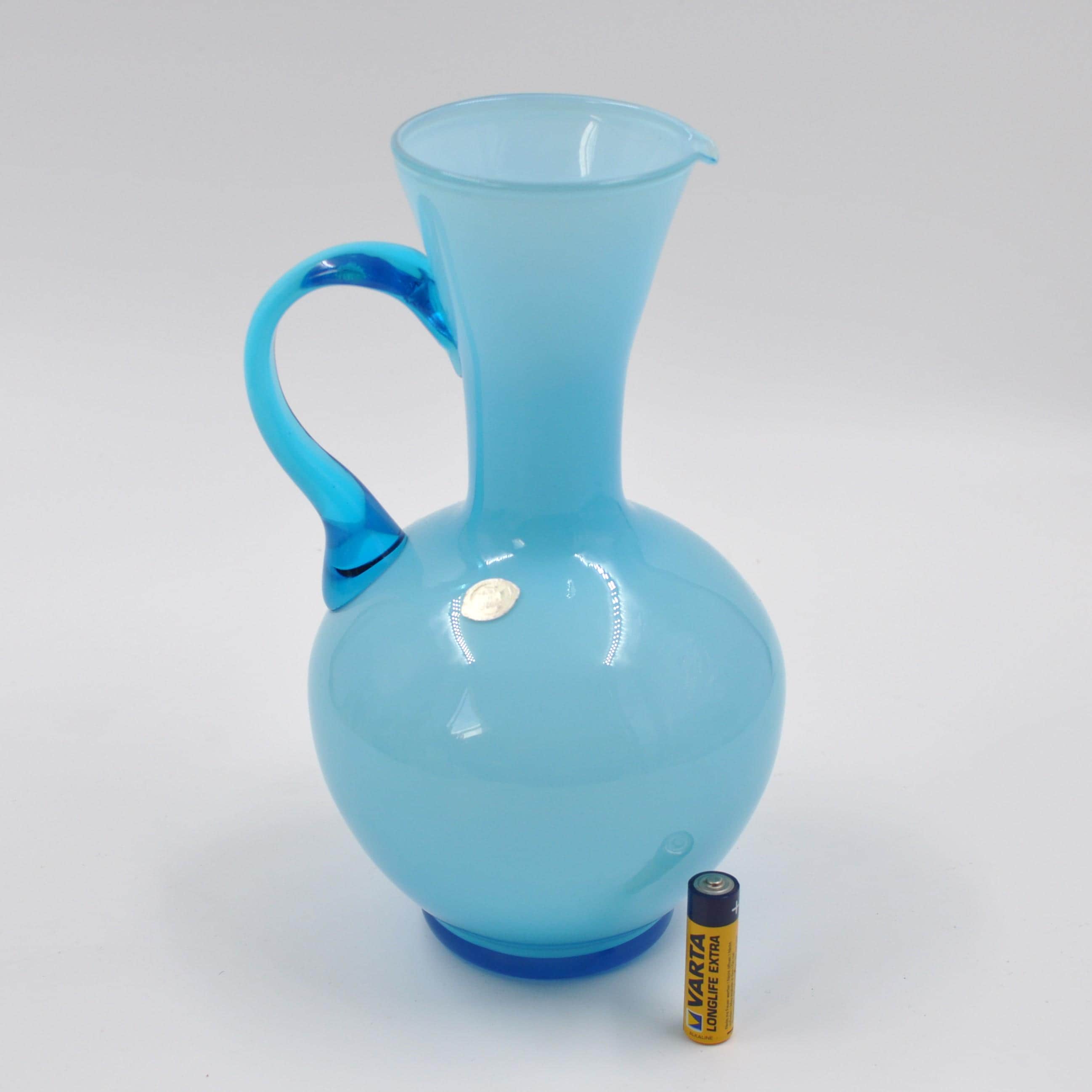 工芸品 BLUE ORIGINAL PERSIAN GLASS HAND MADE Handcrafted Vase Persian Enamel 7