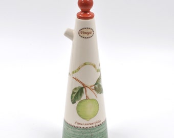 Wedgwood Sarah's Garden Vinegar Bottle - Verseur en porcelaine avec bouchon - Buret