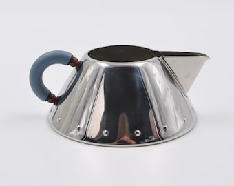 Alessi - Michael Graves - 9096 Creamer Light Blue - 18 10 - Italian design - Italy steel - Milk Jug Pourer