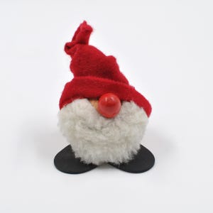 Vintage Venla Finland Liten Jultomte - Tomte - Träfigur