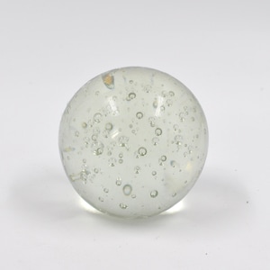Clear Glass Bubble Paperweight - Ikea - Art Glass Desk Weight Ball