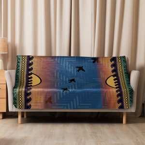 Enchanted Lake Sherpa blanket