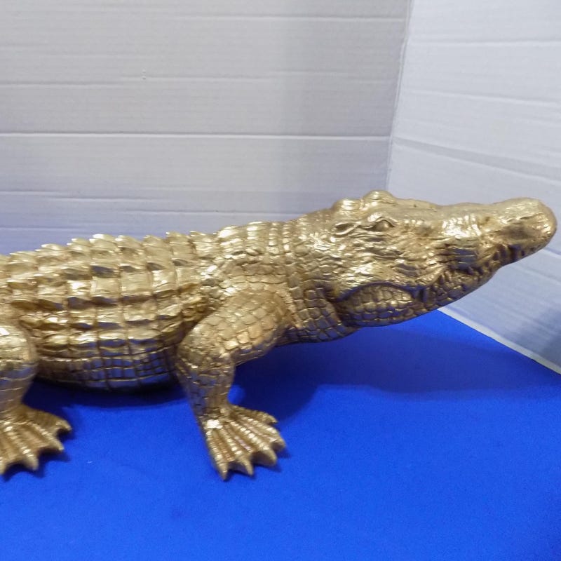 Gold Alligators Figurines - Etsy
