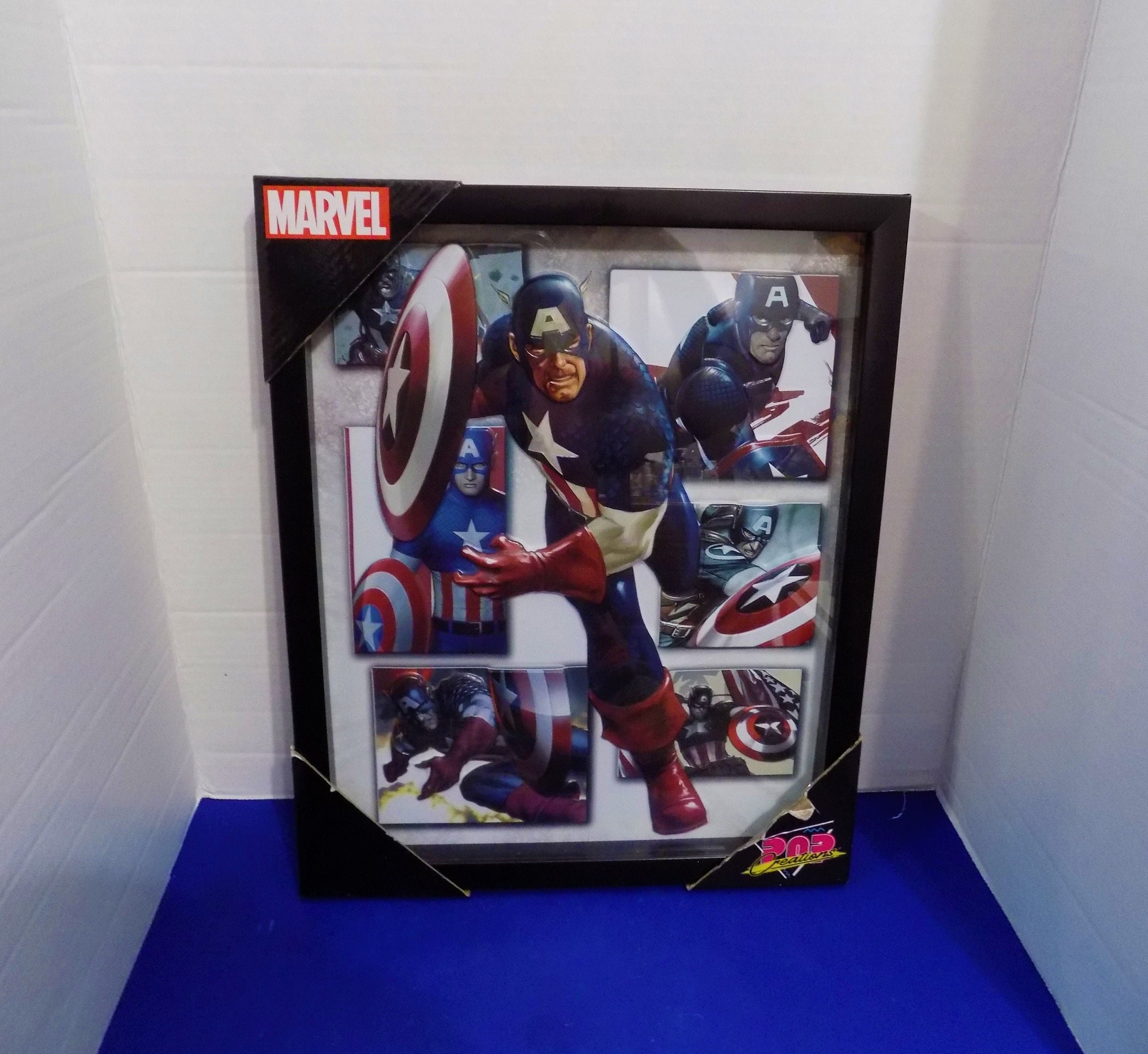 NEW MARVEL 3D Wall Art Captain America Pop Creations Framed - Etsy