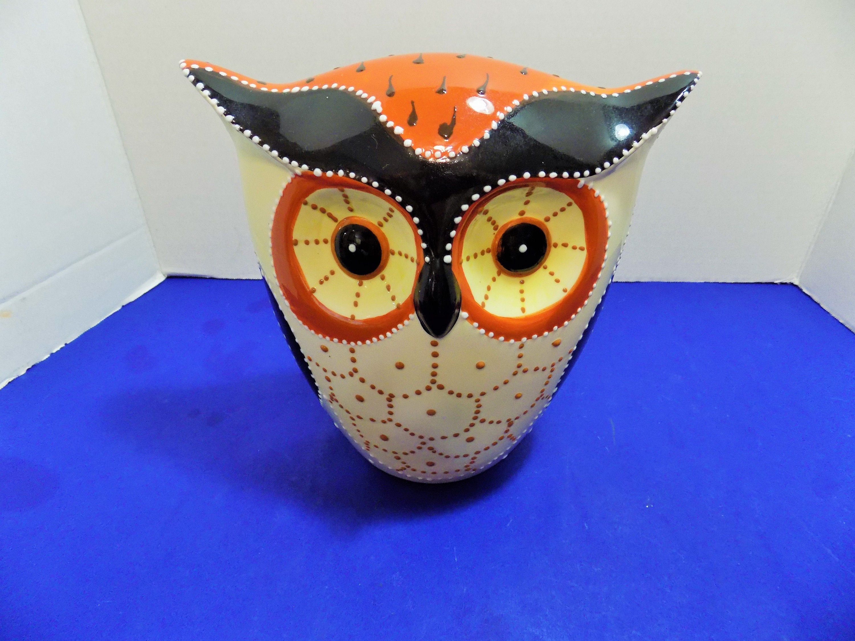 NEW Ceramic Modern Owl Figurine Statue