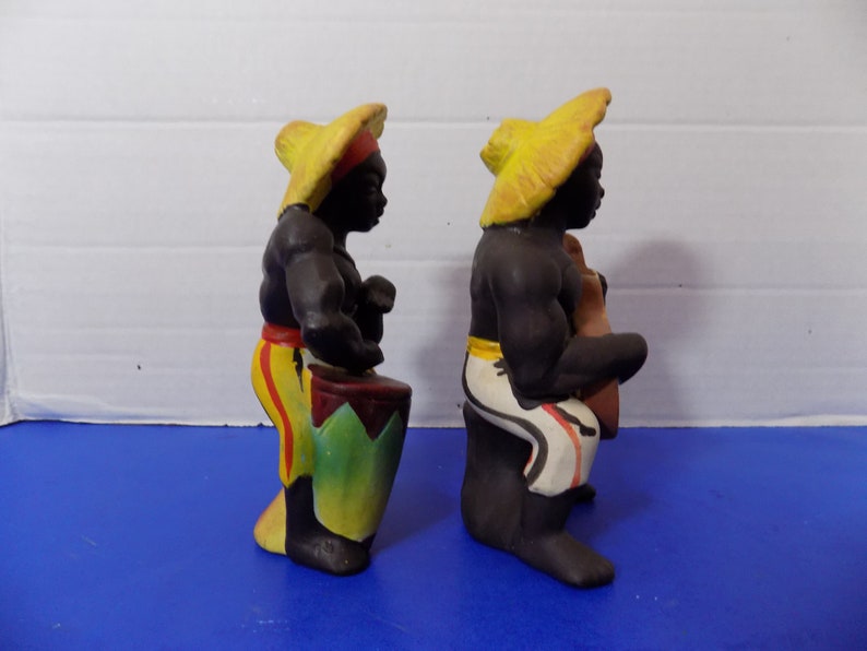 Vintage African Black Caribbean Island Calypso Musicians Salt & Pepper ...