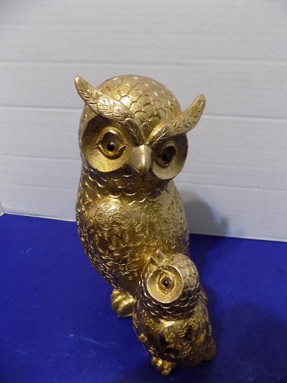 Gold owl lamp deals