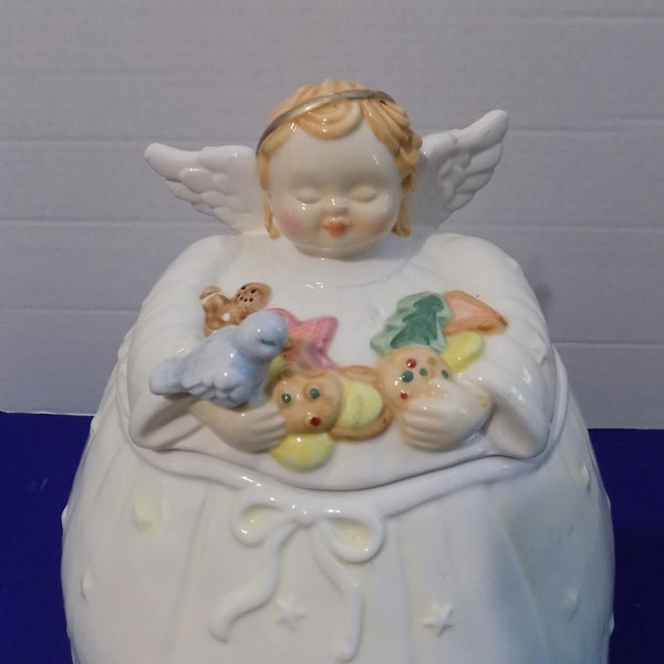 2001 Christmas Angel Baby Cookie Jar Figi Graphics San Diego