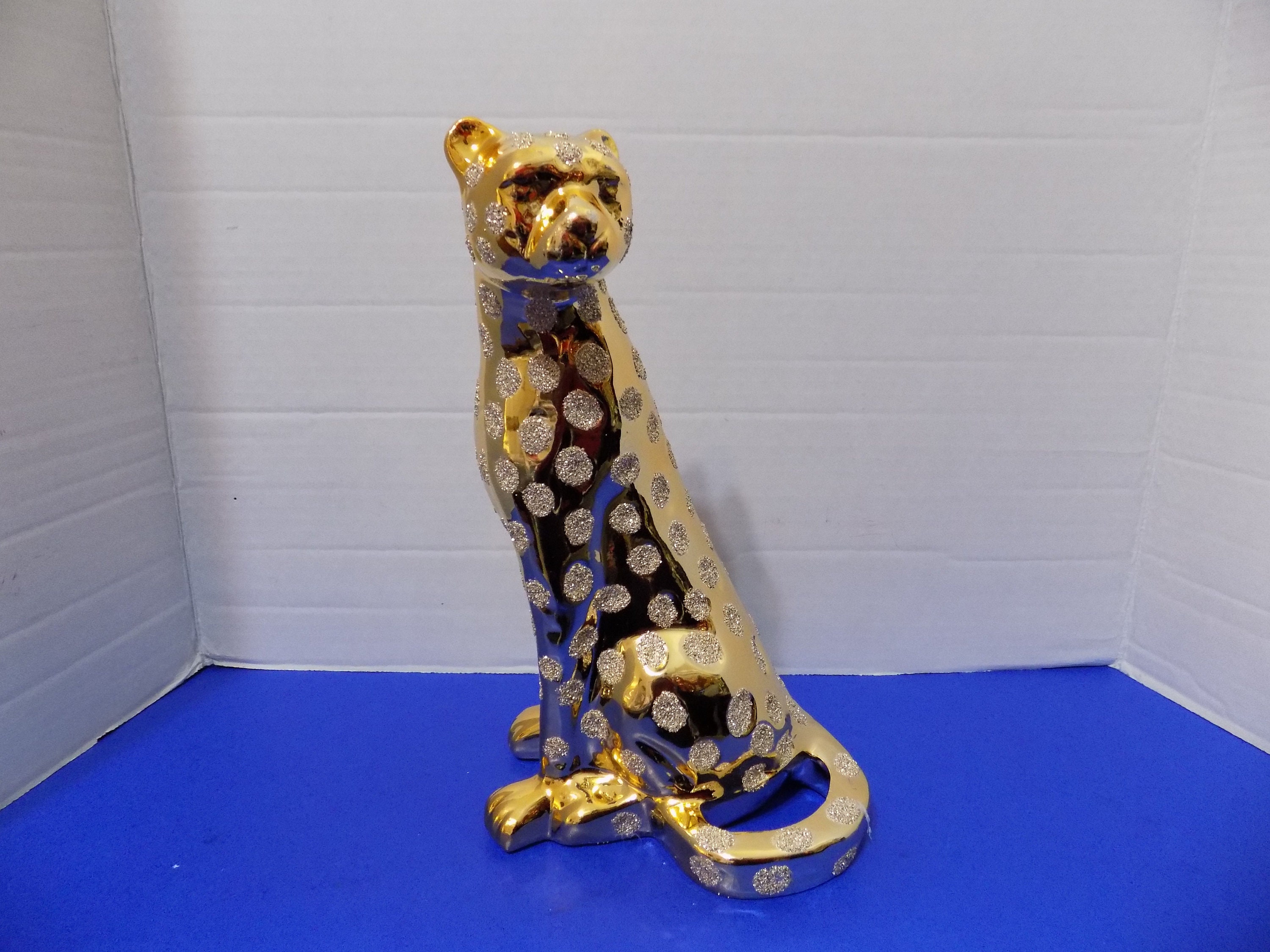 Vintage brass leopard, Hobbies & Toys, Memorabilia & Collectibles