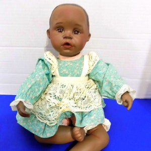 1991 Black Baby Doll danielle American African Porcelain Black Doll by