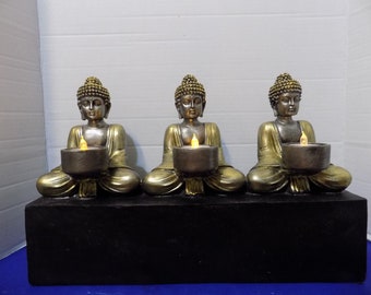NEW Buddha's Tea Candle Holder Statue Zen Home Decor