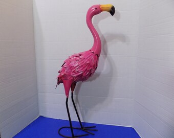 NEW Metal Flamingo Statue Figurine Home Decor Florida Souvenir