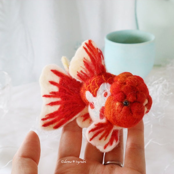 Needle Felt Goldfish Etsy