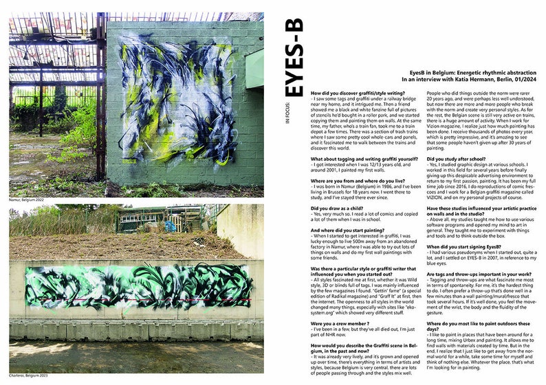 AGM 8 Abstract graffiti magazine Issue 08. Comes with stickersheet image 7