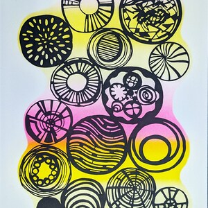 Petri dishes - Riso print / Risograph print