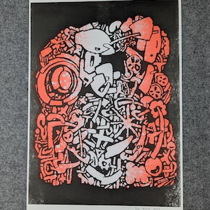 Pietra rossa - Stampa Riso - Stampa Risograph
