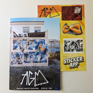 AGM 8 Abstract graffiti magazine Issue 08. Comes with stickersheet image 2
