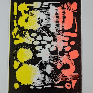 Uknown language pt.3 - Riso print - Risograph Print
