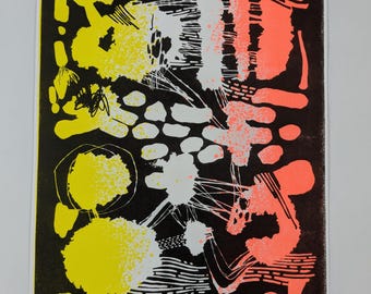 Uknown language pt.3 - Riso print - Risograph Print