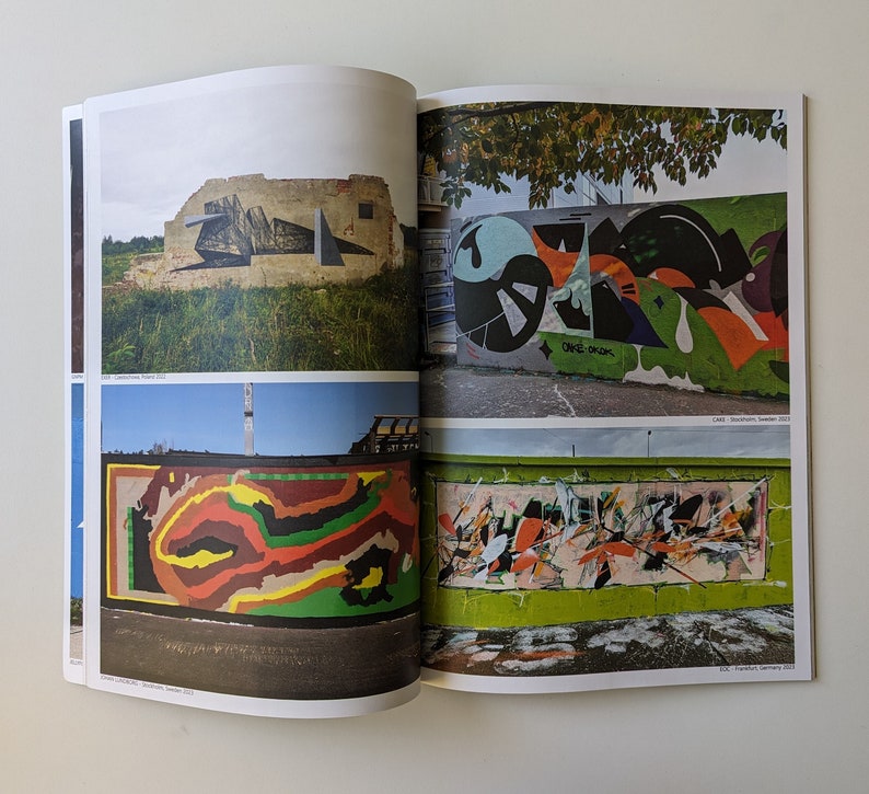 AGM 8 Abstract graffiti magazine Issue 08. Comes with stickersheet image 3