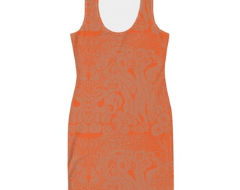 Sceb "Coral" Bodycon dress