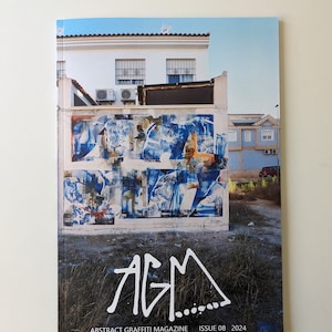 AGM 8 Abstract graffiti magazine Issue 08. Comes with stickersheet image 1