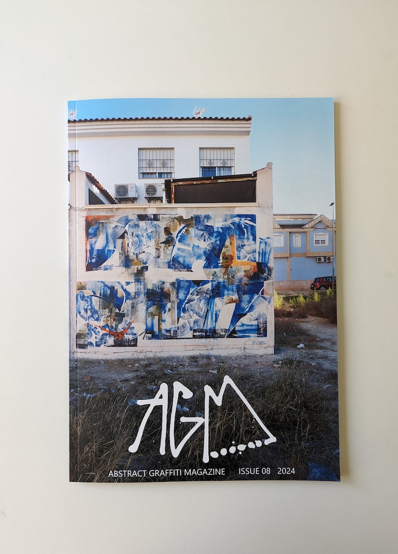 AGM 8 Abstract graffiti magazine Issue 08. Comes with stickersheet image 1