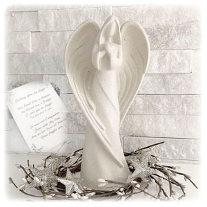 Angel Statue Sympathy Gift, Memorial Keepsake for When Someone Passes Away Angel Statue