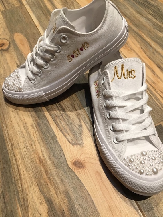 custom converse wedding shoes