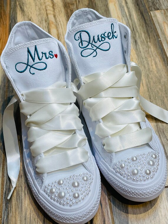 Bling wedding trainers sale