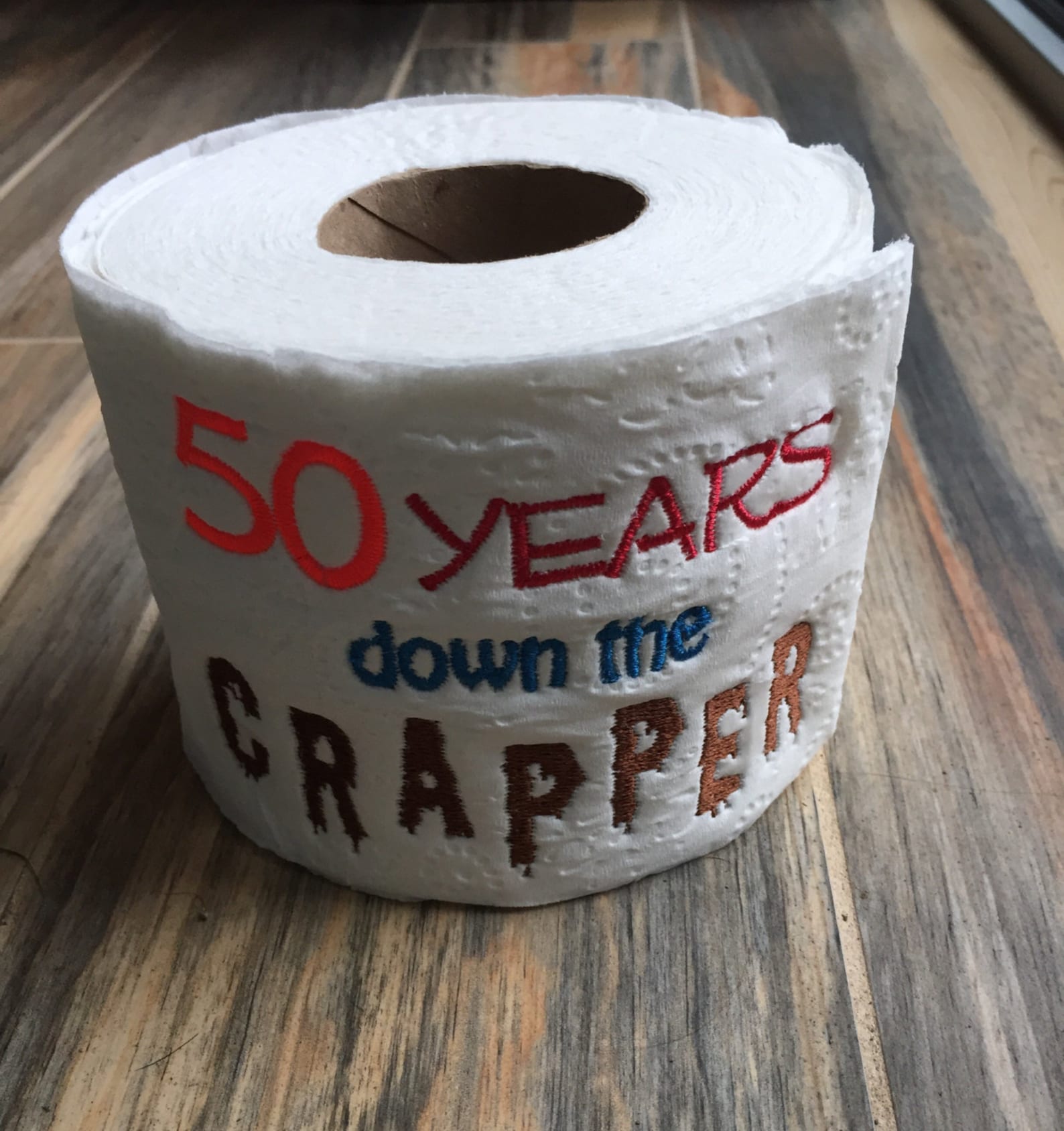 50th Birthday Toilet Paper Gag Gift / Guy Gift / Funny Gift/ Etsy