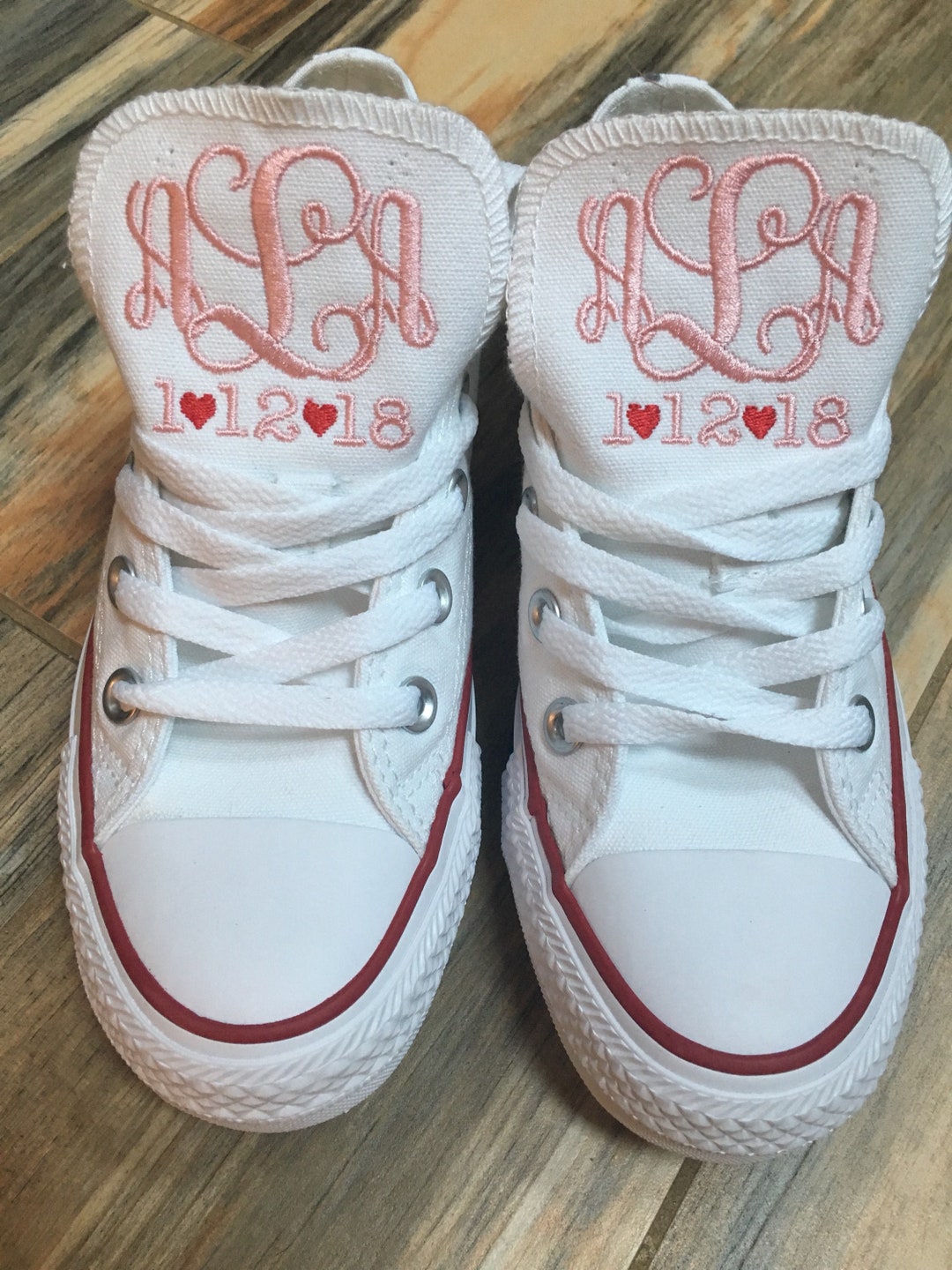 Zapatillas de novia novio de boda. Zapatos Bide Zapatillas de novio zapatillas monogramadas Low TopConverse Etsy Mexico