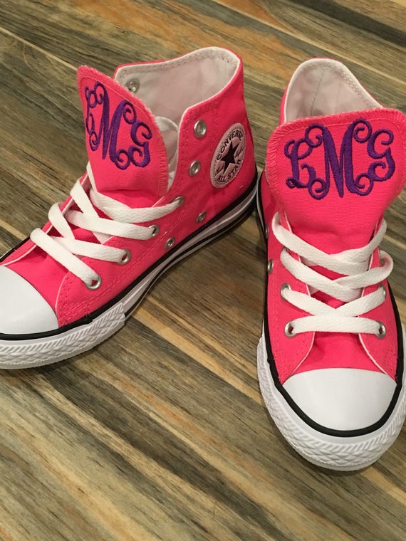 Monogrammed clearance converse kids