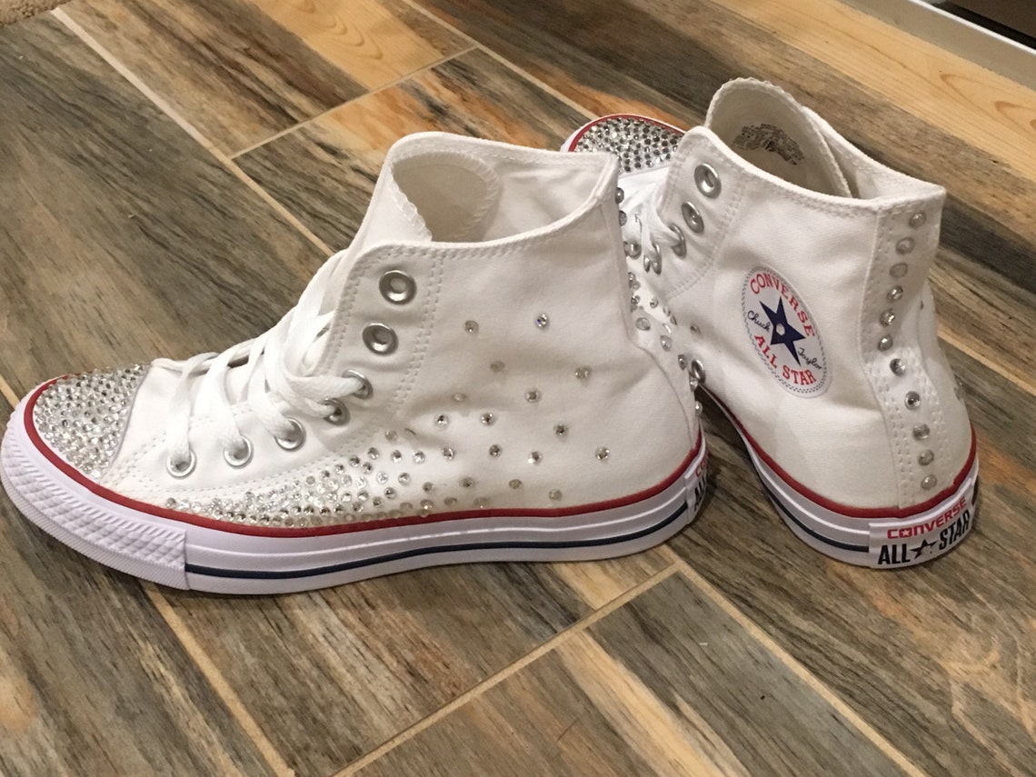 high top bling sneakers