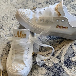 Converse with clearance diamonds and ribbons