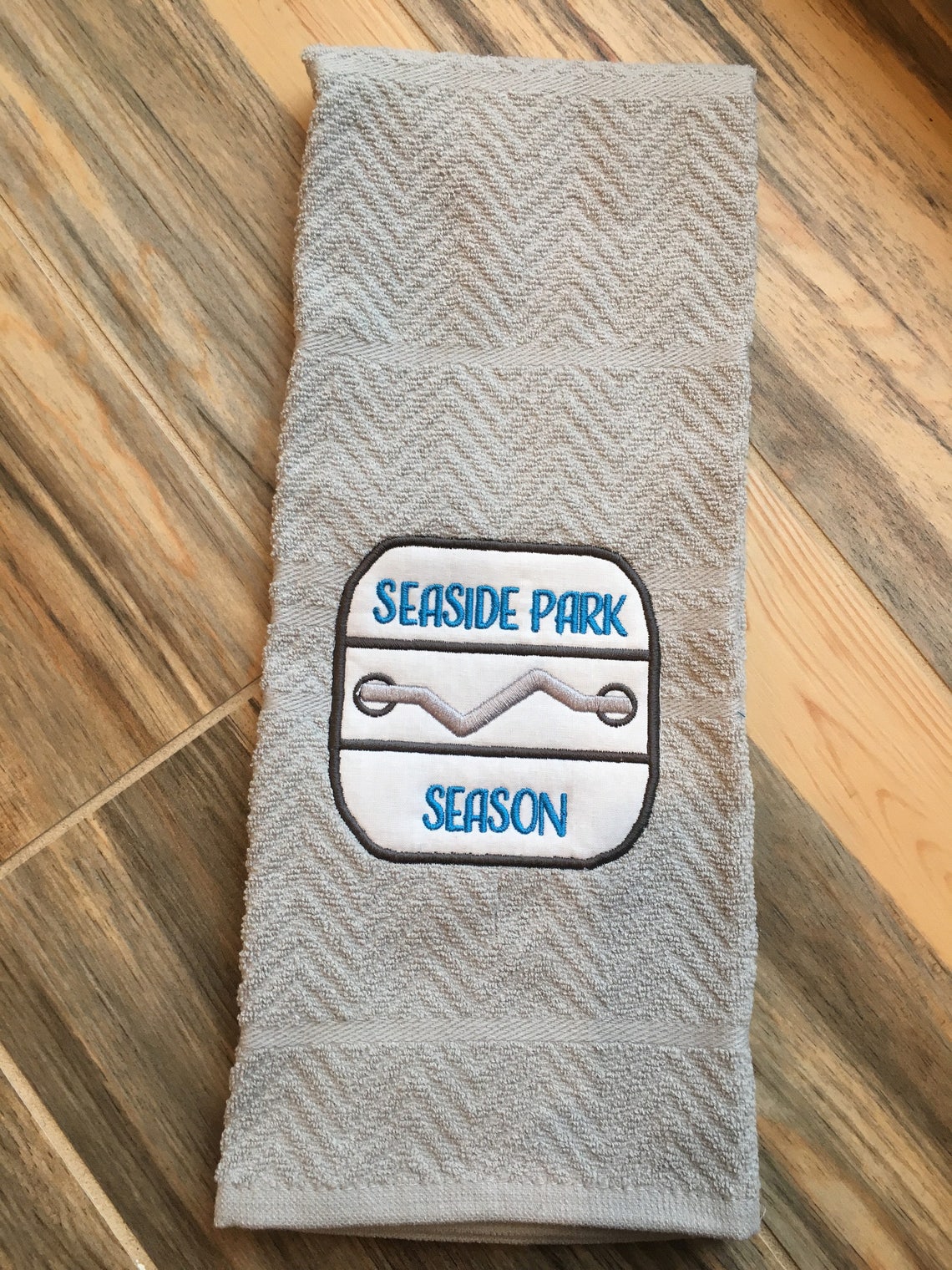 Embroidered Kitchen Towels Beach House Beach Decor Beach Etsy