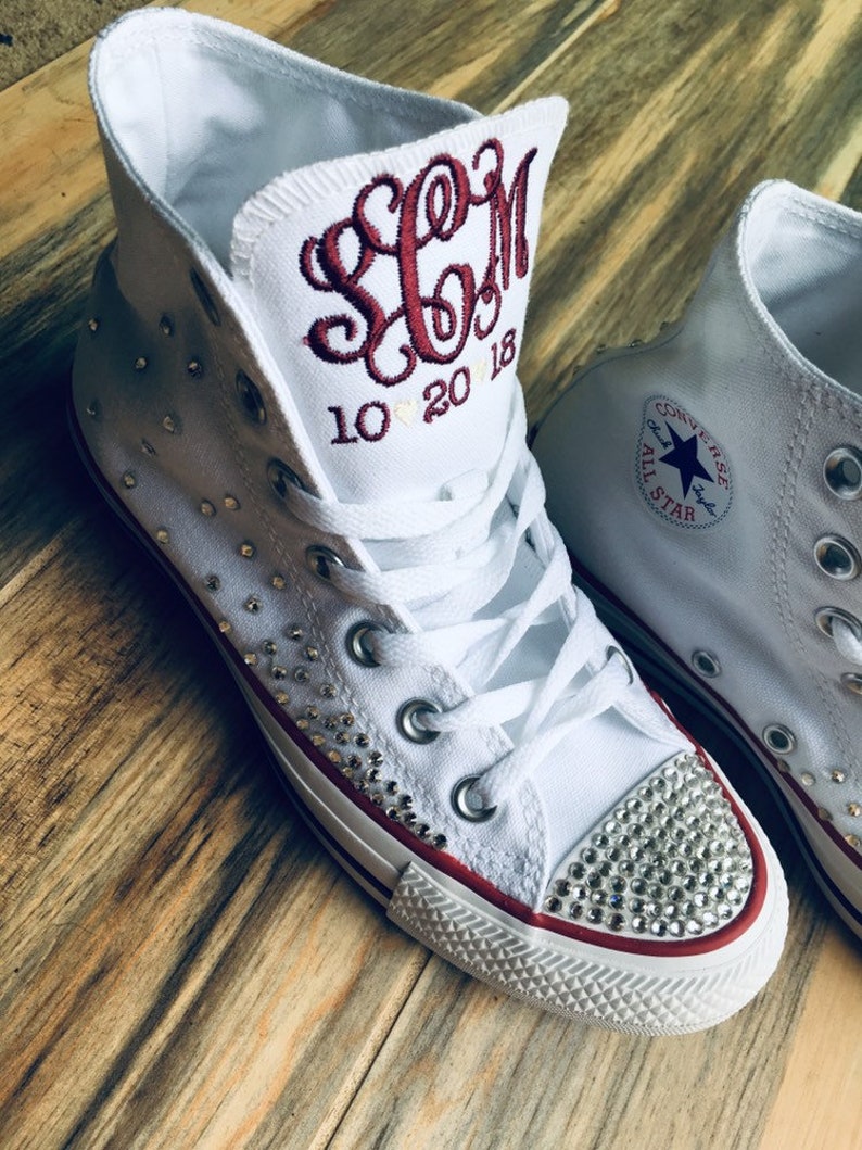 high top bling sneakers