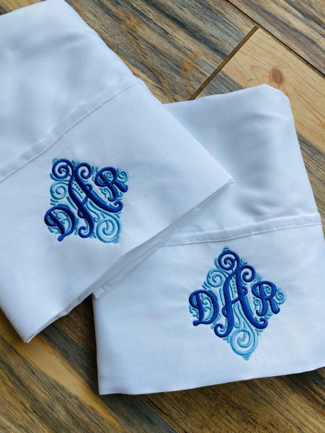 Embroidered Pillow Cases, Monogram Pillowcase, Pillowcase set of 2 Etsy