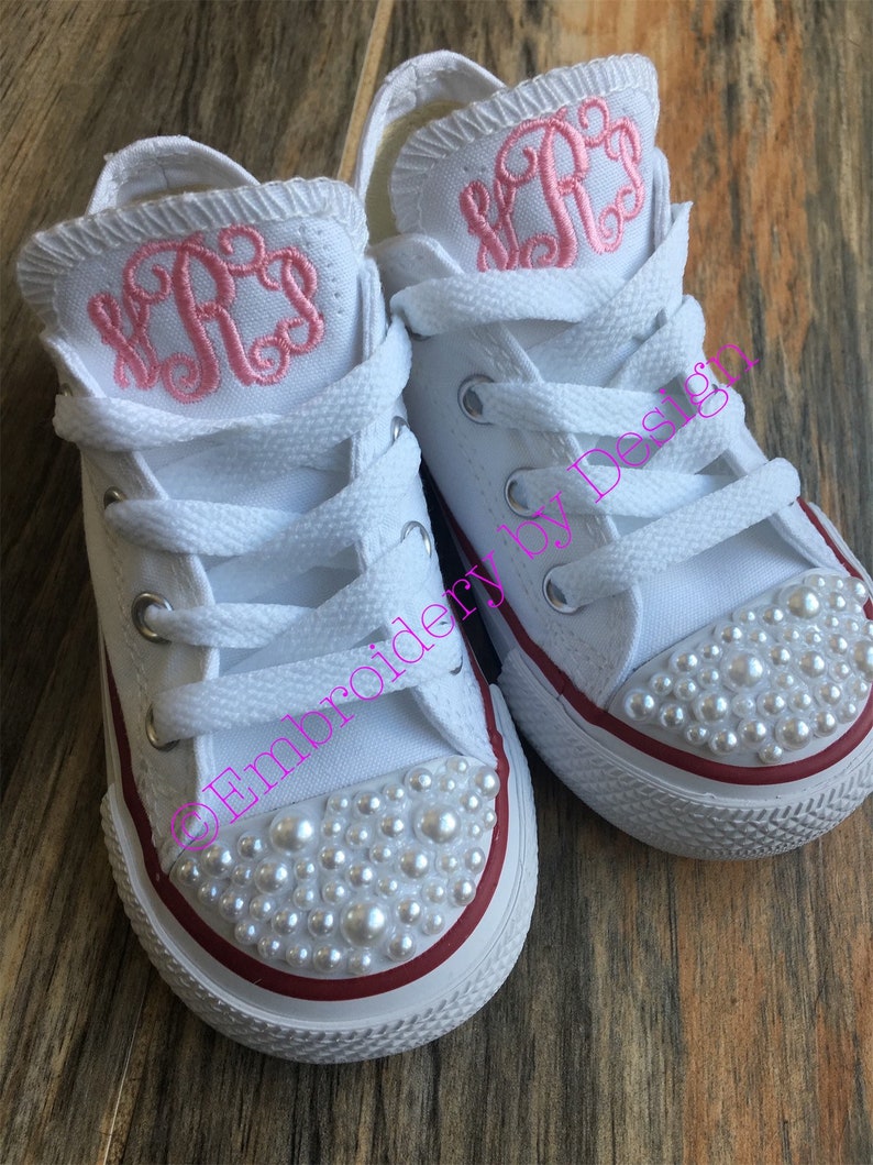 Flower Girl Shoes PEARL Encrusted Ring Bearer Shoes Toddler Etsy
