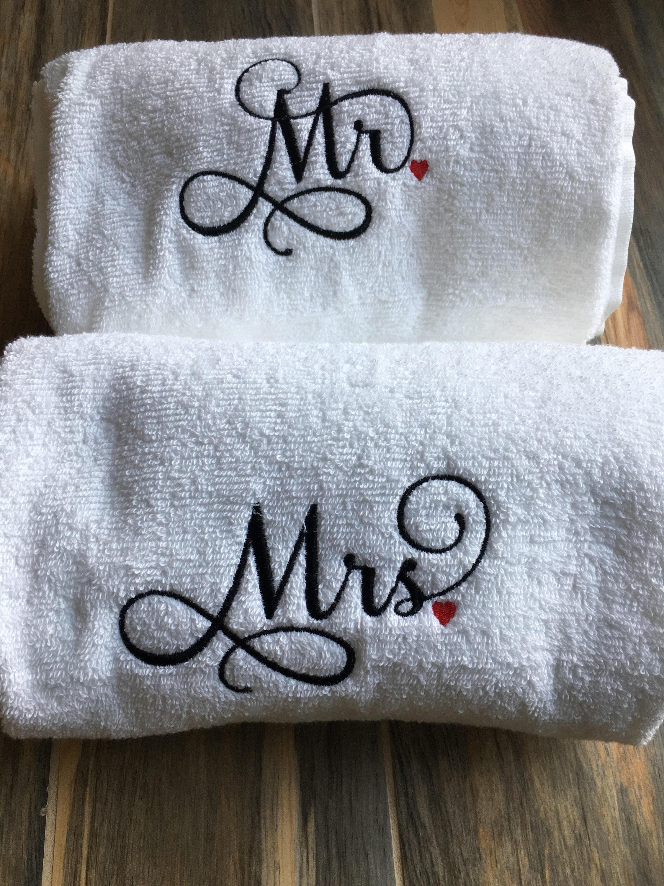 Mr & Mrs Kitchen Towels Engagement & Marriage – A Gift Personalized