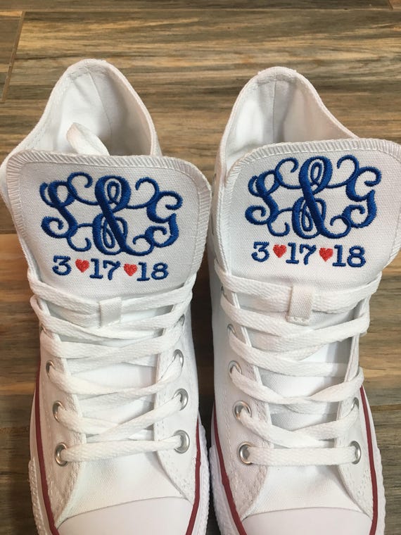 monogrammed converse tennis shoes
