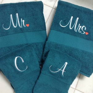Custom Embroidered Towel: Monogrammed Bath, Hand & Washcloth