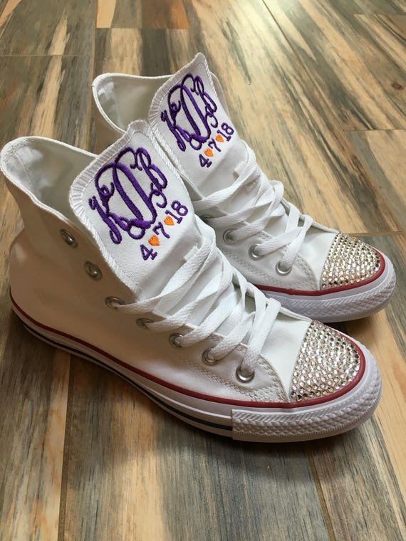 monogrammed converse high tops