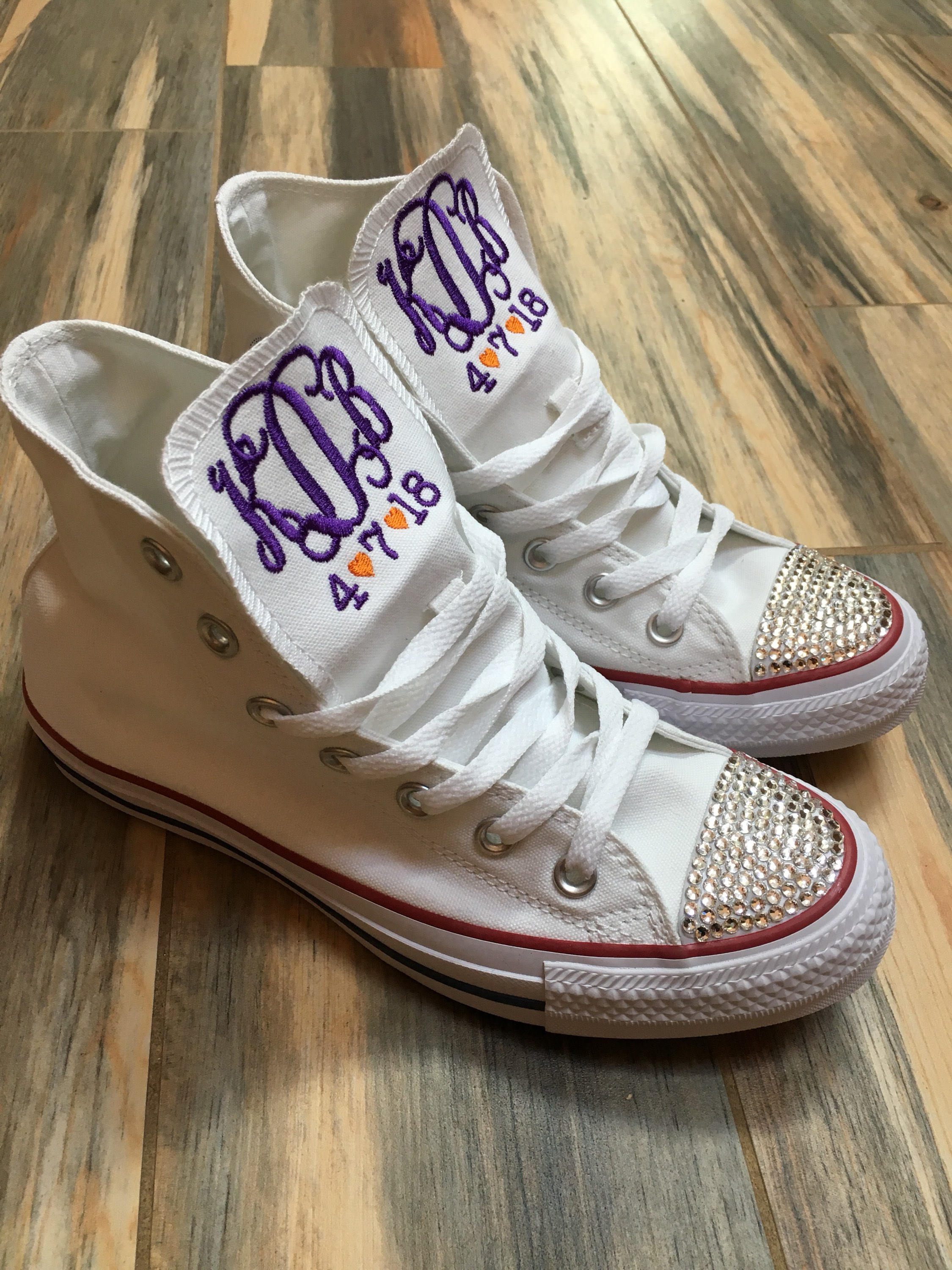 decorated converse high tops